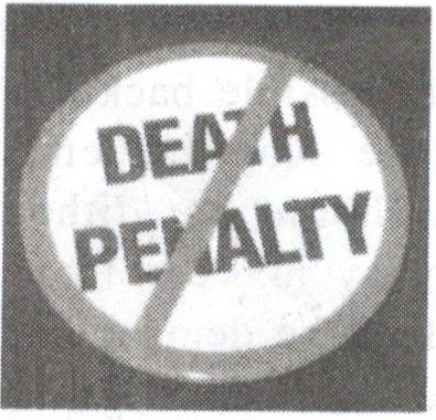 Death penalty prohibition symbol printed beside the article